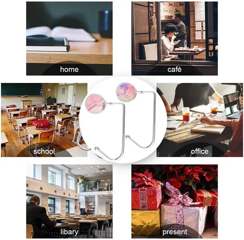 Vista 7 de Gancho para colgar bolsos, gancho para colgar bolsas, organizador de bolsos, decoración de almacenamiento para colgar la mesa para mujeres