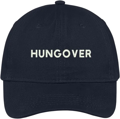 Vista 3 de Trendy Apparel Shop Hungover Embroidered Brushed Cotton Adjustable Cap Dad Hat