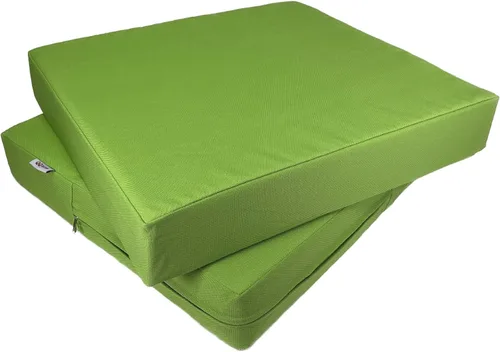 Vista 14 de Paquete de 2 cojines de plataforma de espuma viscoelástica para exteriores de 23 x 23 x 5 pulgadas con funda interna impermeable para muebles