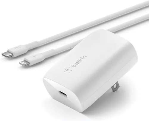 Vista 9 de Belkin Bloque de cargador USB C de 20 W, USB-C PD, PPS carga súper rápida - Samsung Galaxy S25, Apple iPhone 17, Air, Pro, Pro Max, iPad, AirPods