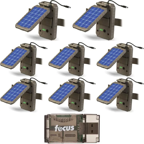 Vista 5 de Stealth Cam Panel de energía solar de litio (paquete de 10) Paquete con lector de tarjetas (11 artículos) Stealth Cam 12V Amorphous Solar Panels