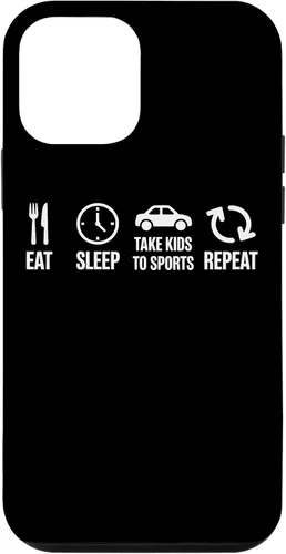 Vista 15 de Eat Sleep Take Kids to Sports Repeat Youth Athlete Parent Case for iPhone 17