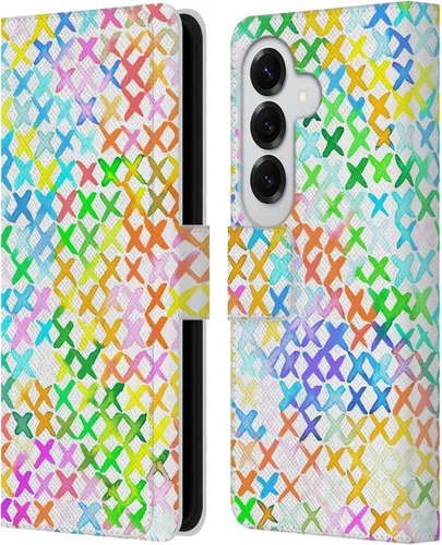 Vista 108 de Head Case Designs Officially Licensed Ninola Brushstrokes Multi Colorful Leather Wallet Case Compatible with Samsung Galaxy A07 4G