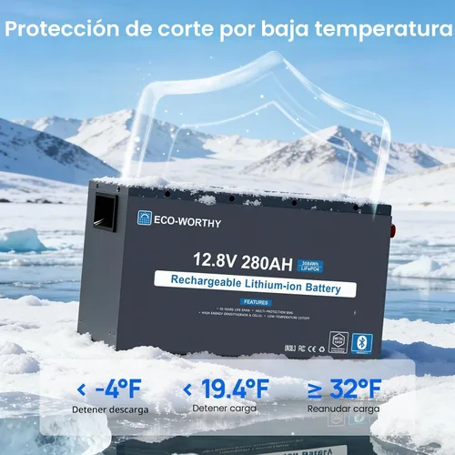 Vista 8 de ECO-WORTHY EnergyRock LiFePO4 - Caja metálica para batería de litio