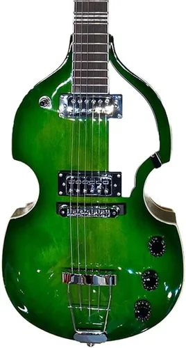 Vista 3 de Hofner Ignition Pro - Guitarra para violín, color verde
