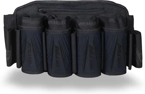 Vista 2 de VIRTUE Breakout V2 Arnés de paintball sin tirantes - Todo Negro 4+7