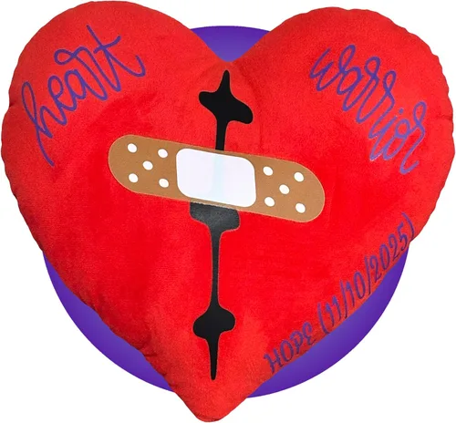 Vista 7 de Almohada personalizada de cirugía cardíaca CHD (tamaño pequeño) – Cojín de cirugía de corazón para bebé – Conciencia de CHD después de la cirugía