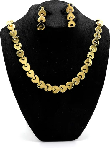 Vista 2 de MARSHAL METAL FASHION XOXO Jewelry - Joyería de latón pulido chapado en oro de 18 quilates Metal