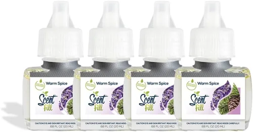 Vista 7 de Scent Fill Ambientador enchufable de sidra de manzana, 4 recambios de aceite perfumado