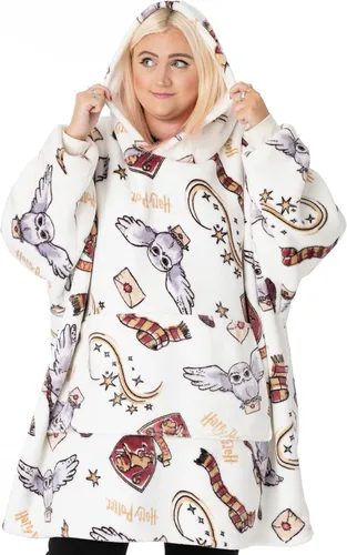 Vista 3 de Harry Potter Vuddie - Manta de gran tamaño con capucha para mujer forro polar talla única