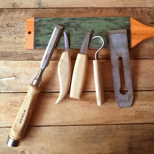Vista 4 de Strop de cuero con compuesto de pulido, kit de grapado de cuchillos para afilar y afilar cuchillos herramientas