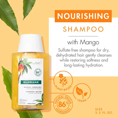 Vista 2 de Klorane Champú Nutritivo con Mantequilla de Mango 13.5 oz