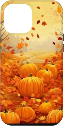 Vista 26 de Autumn Falling Leaves Pumpkin Spice Harvest Happy Autumn Case for iPhone 17