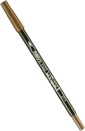 Vista 69 de Uchida 1122-C-3 Marvy Extra Fine Tip Le Plume II Rotulador de doble punta, azul