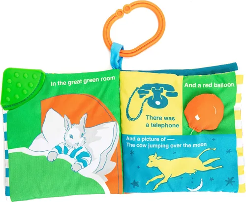 Vista 2 de Kids Preferred Goodnight Moon Libro Suave con Clip Para Llevar, 5 Pulgadas