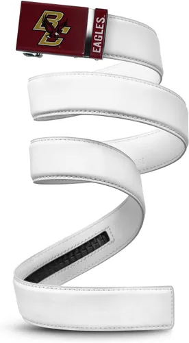 Vista 43 de Mission Belt Con licencia oficial de la NC Alabama Crimson Tide Crimson Tide (Cuero Negro)