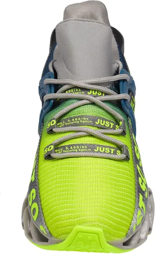 Vista 6 de COKAFIL - Zapatos de correr para hombre, tenis atléticos con bordes para caminar