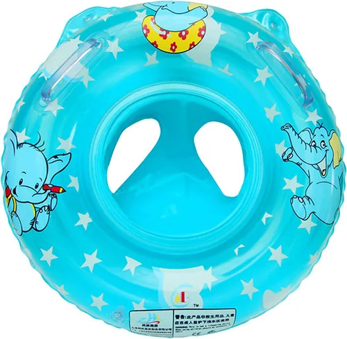 Vista 8 de Sealive Flotador de piscina infantil, anillo de natación para bebé con asiento para niños pequeños barco y doble asa, primeros flotadores de piscina