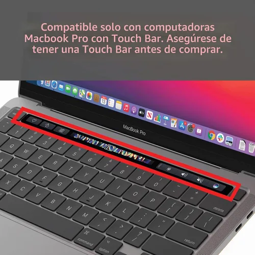 Vista 2 de HumanCentric DockBook solo para Touch Bar MacBook Pro, compatible con Touch Bar MacBook Pro 2016-2020 y 2022, barra táctil imprescindible, no es
