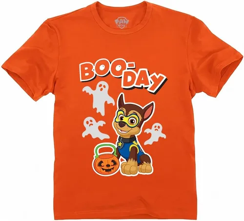 Vista 8 de Tstars Paw Patrol - Camisa de Halloween para niños pequeños, Chase Skye Boo-day / Negro