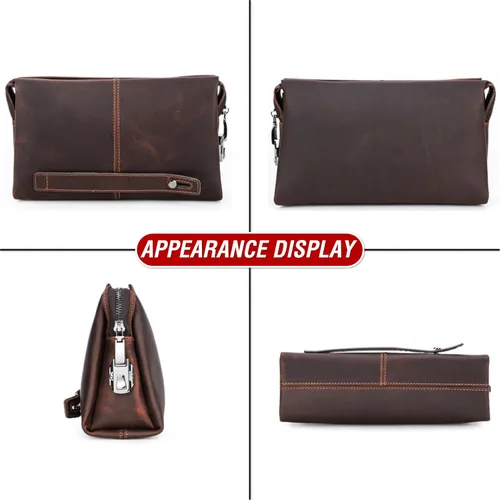 Vista 67 de Funda de piel de grano superior para hombre y mujer, múltiples bolsillos/ranuras, RFID de gran capacidad para tarjetas, cheques, dinero, pasaporte