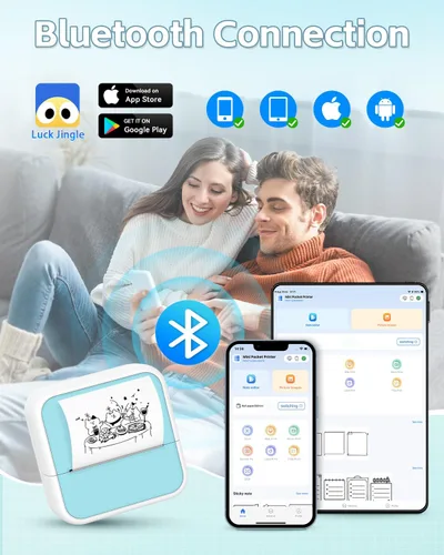 Vista 5 de Impresora de calcomanías Printpods Mini impresora con calcomanías, cápsula de impresión, impresora sin tinta Bluetooth, fabricante de calcomanías