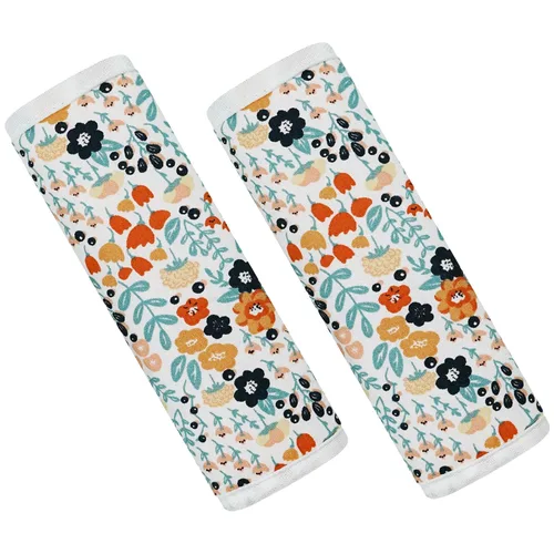 Vista 9 de Funda para correa de bebé para niños, 2 fundas para cinturón de seguridad de automóvil, protector de almohadilla para el cuello para niños recién