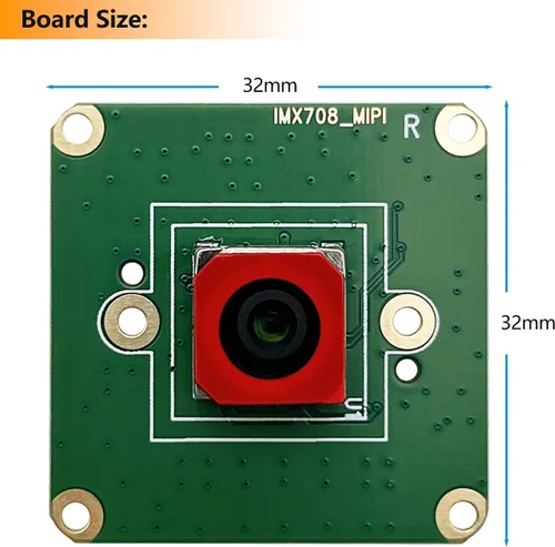 Vista 3 de Módulo de cámara de enfoque automático de 12MP para Raspberry Pi, sensor IMX708, FOV de 75°, HDR, compatible con Pi 5,4,3, Zero, CM4