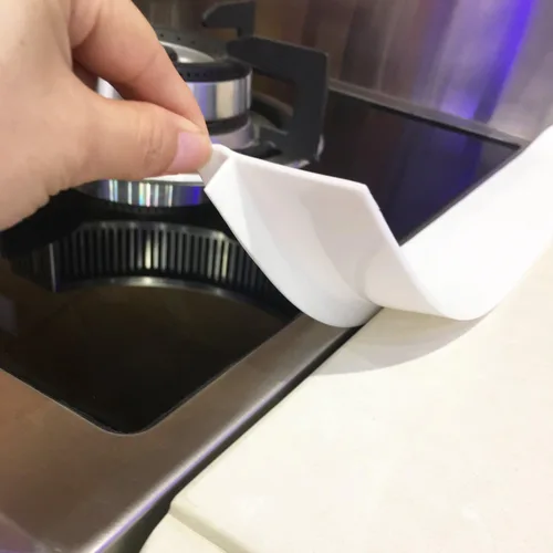 Vista 12 de Cubiertas de hueco para estufa Mofason, relleno de silicona para horno de cocina – Tiras de encimera de 21 pulgadas, protector de hueco fácil