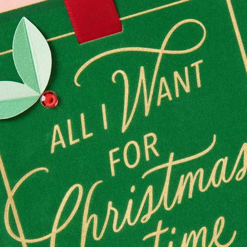 Vista 5 de Hallmark Tarjeta romántica de Navidad (Todo lo que quiero para Navidad)