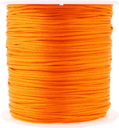 Vista 12 de Mandala Crafts Cordón de satén de cola de rattail de 0.02 in para nudos chinos de macramé