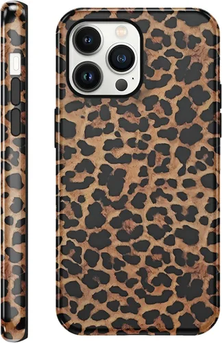 Vista 43 de Funda de teléfono con estampado de guepardo para iPhone 7/8/SE 2020/2022 de 4.7 pulgadas, funda de lujo con diseño de leopardo marrón coqueta a