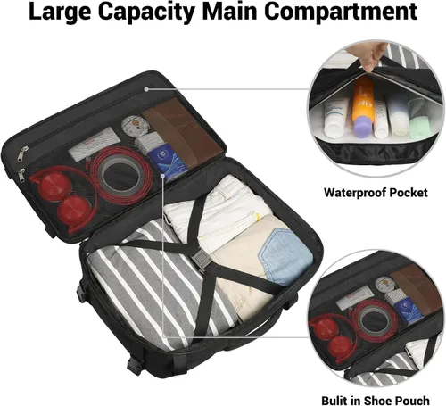 Vista 3 de Legestori Mochila táctica militar de 25L para hombres, mochila Molle de alta resistencia para 3 días, mochila Molle Army grande, Rucasack, viajes