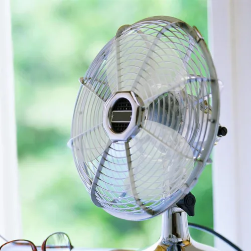 Vista 9 de Angoily Cuchillas de repuesto con cubierta de tuerca para mesa doméstica y ventiladores de pie, cuchillas de plástico fáciles de instalar