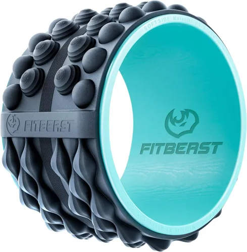 Vista 11 de FitBeast Rodillo de Espuma para la Espalda, Rodillo de Espuma con Rueda para la Espalda - Rodillo Muscular Específico para Masaje de Tejido