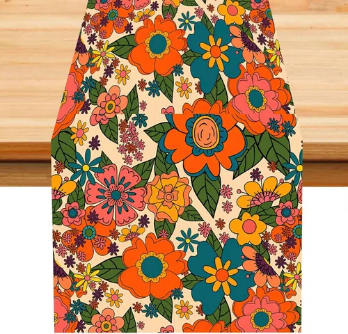 Vista 66 de Camino de mesa con estampado de piel de vaca, lino y algodón, rústico, estilo occidental, color negro, marrón, piel de vaca, para decoración