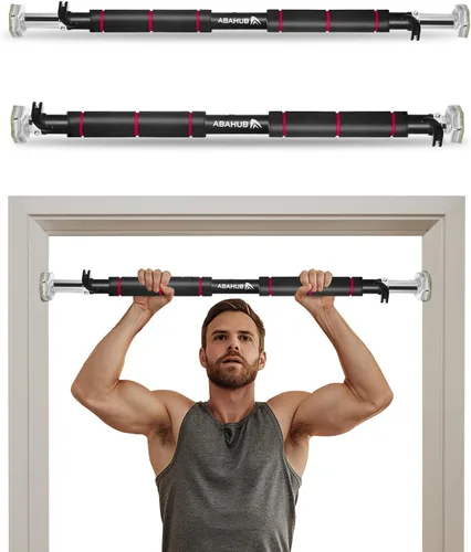 Vista 9 de Abahub Doorway Pull-Up Bar with Safety Lock, Home Use Heavy-Duty Door Frame Pull-Up Bar for Upper Body Workout, Adjustable Strength Training