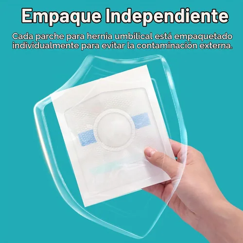 Vista 5 de Parches para el ombligo del bebé (5 piezas), moldeador de ombligo con almohadillas de algodón impermeables, imprescindibles para bebés, envoltura
