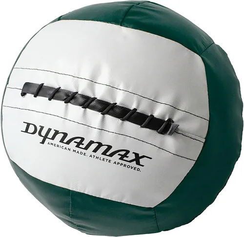 Vista 18 de Dynamax Standard Medicine Ball, 4–30 lb Soft Shell Wall Ball, 14-Inch Weighted Exercise Ball for Strength Training, Core Workouts, Conditioning &