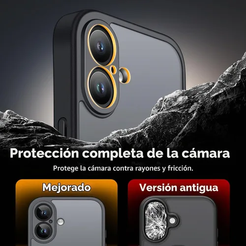 Vista 7 de GolbinBox - Funda magnética para iPhone 16 con botón de control de cámara, compatible con MagSafe, protección de cámara, protector de privacidad