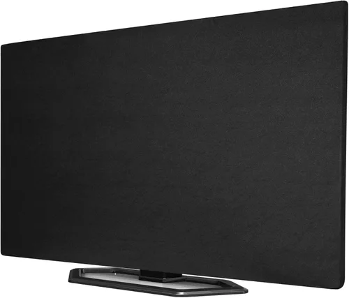 Vista 2 de Funda universal para TV interior, tela de licra suave, protector universal de pantalla plana de 43 pulgadas a prueba de polvo (43 pulgadas, negro)