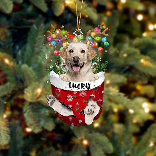 Vista 140 de Adorno de Navidad personalizado para perro Airedale Terrier en bolsillo de nieve, adorno para árbol de Navidad, idea de regalo para amantes