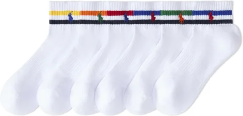 Vista 12 de Polo Ralph Lauren Paquete de 6 calcetines deportivos para hombre Negro