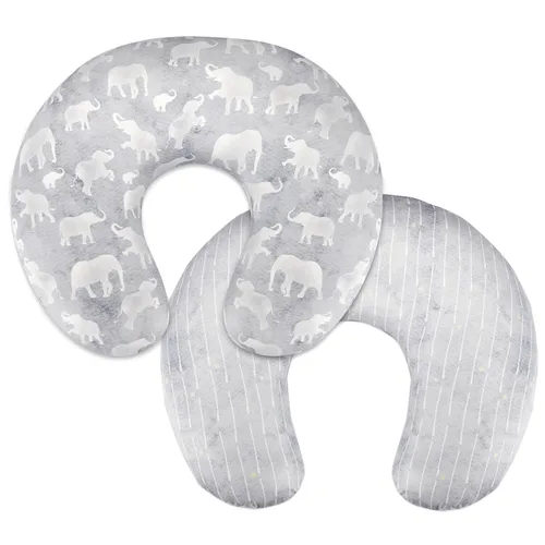 Vista 9 de DILIMI Funda de almohada de lactancia, fundas de lactancia suaves y elásticas para almohadas de lactancia, 1 paquete de funda reversible extraíble