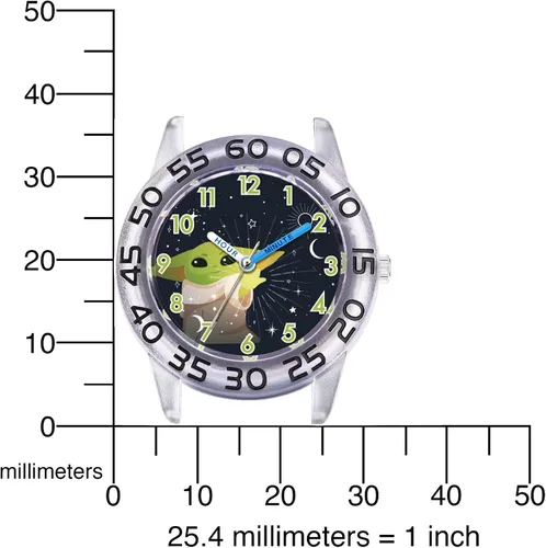 Vista 5 de STAR WARS Reloj de profesor de tiempo plástico para niños, reloj analógico de correa de nailon de cuarzo, Azul, Plástico