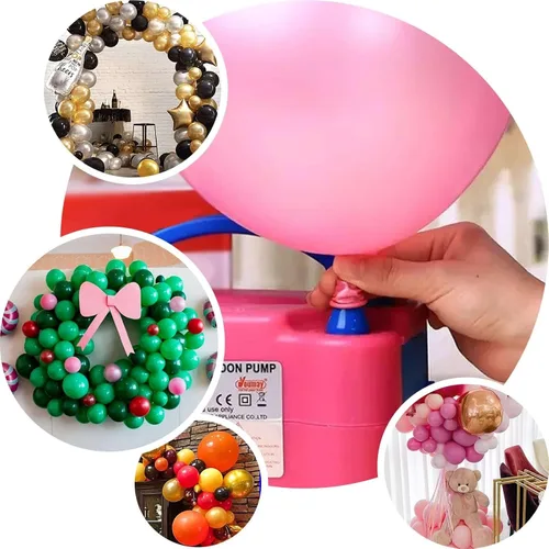Vista 5 de Efavormart - Bomba de globo de mano, inflador de aire para globos de látex