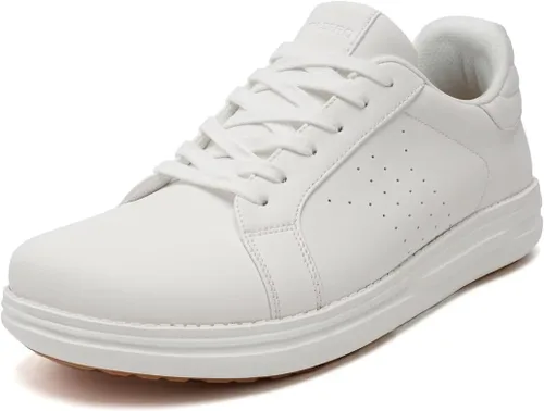Vista 19 de 1TAZERO Zapatos sin cordones para hombre, extra anchos, ortopédicos, para diabéticos, cómodos para pies hinchados, con soporte de arco para fascitis