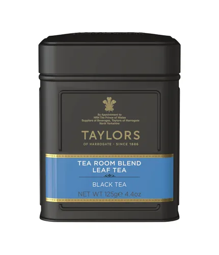 Vista 8 de Taylors of Harrogate Pétalo de rosa de China, té negro, hoja suelta, lata de 4.41 onzas, fragante, delicado y floral, con cafeína, té de hoja entera