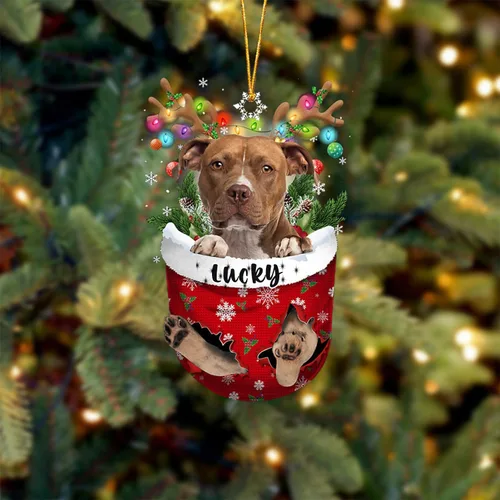 Vista 127 de Adorno de Navidad personalizado para perro Airedale Terrier en bolsillo de nieve, adorno para árbol de Navidad, idea de regalo para amantes