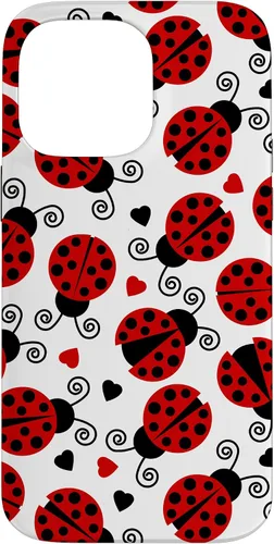Vista 21 de Carcasa para iPhone 17 de mariquitas y corazones